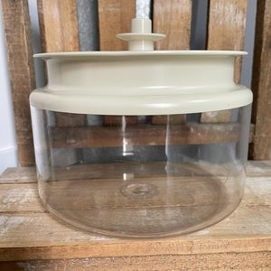 Tupperware Acrylic Canister with Push Button Top